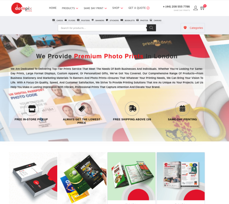 Dotnpix – Boosting Same-Day Printing Orders with Strategic CRO & SEO