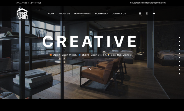 Nous Créons Architecture – A Digital Showcase for Timeless Design Excellence
